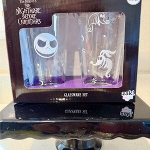 The Nightmare Before Christmas Glassware Set - Jack Skellington & Zero